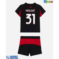 AC Milan Strahinja Pavlovic #31 Domaci Dres za djecu 2025-26 Kratak Rukav (+ Kratke hlače)